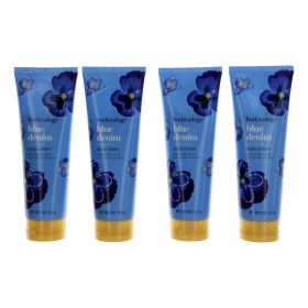 Blue Denim by Bodycology 4 Pack 8 oz Moisturizing Body Cream for Women